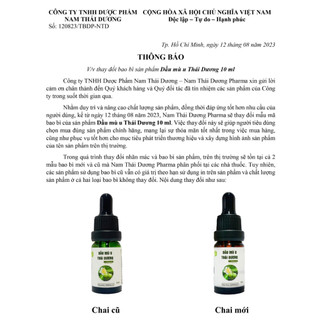 Mù u Thái Duong 10ml