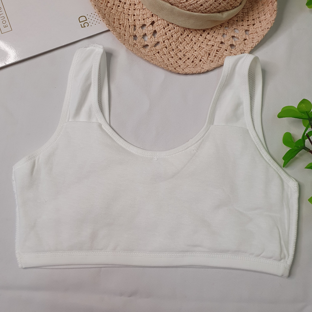 Áo Lá Hoc Sinh 8835 - Chất Cotton - Không Đệm Mút - Thoáng mát - Không kích ứng da