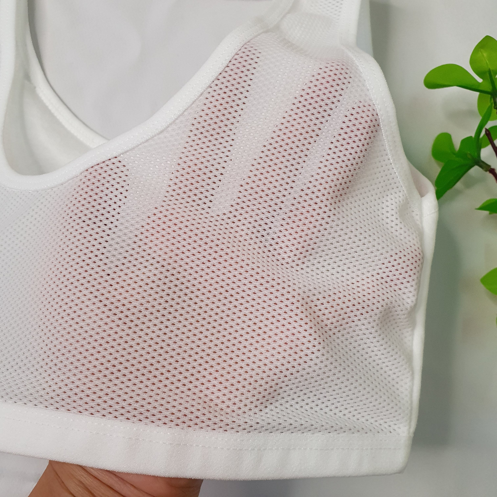 Áo Lá Hoc Sinh 8835 - Chất Cotton - Không Đệm Mút - Thoáng mát - Không kích ứng da