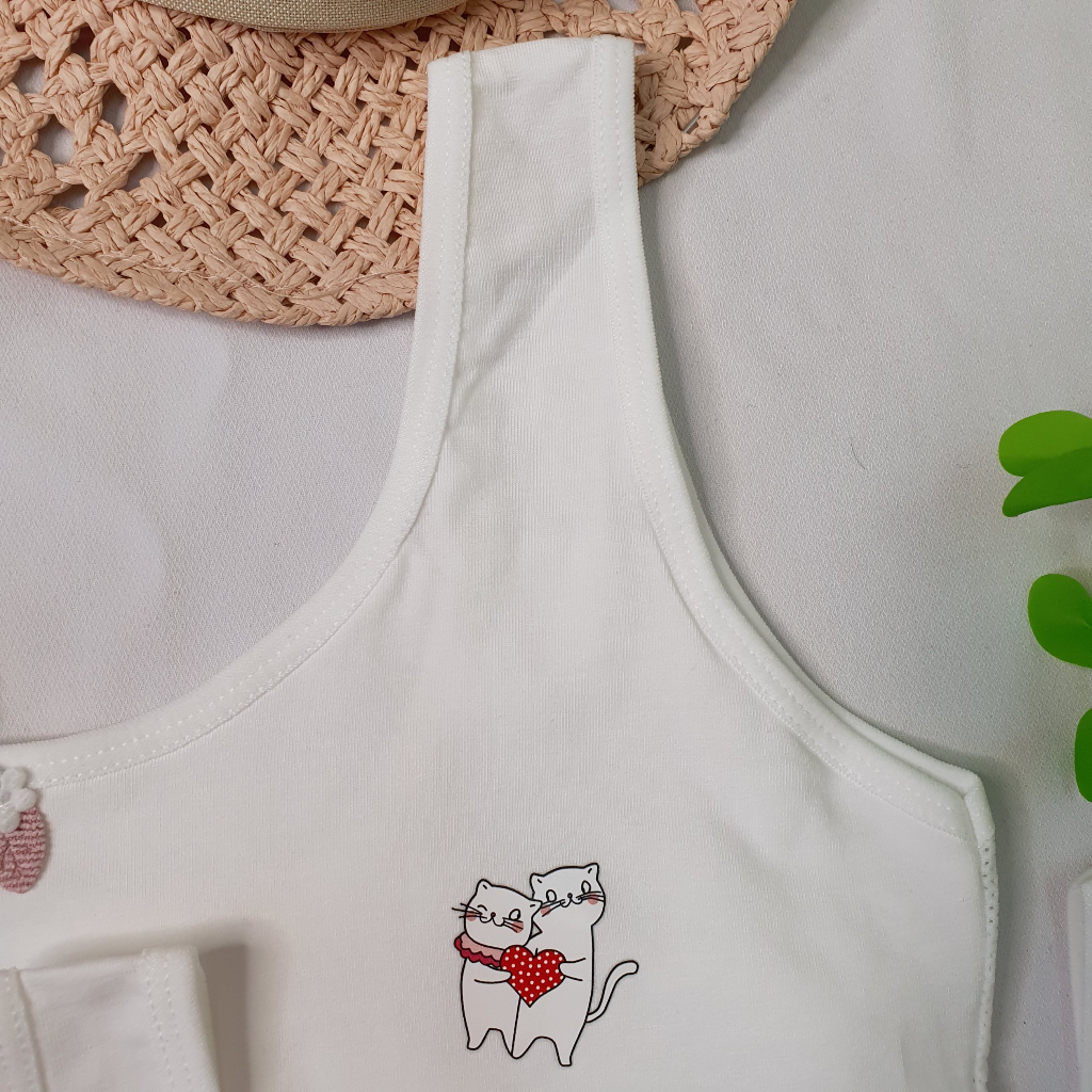 Áo Lá Hoc Sinh 8835 - Chất Cotton - Không Đệm Mút - Thoáng mát - Không kích ứng da