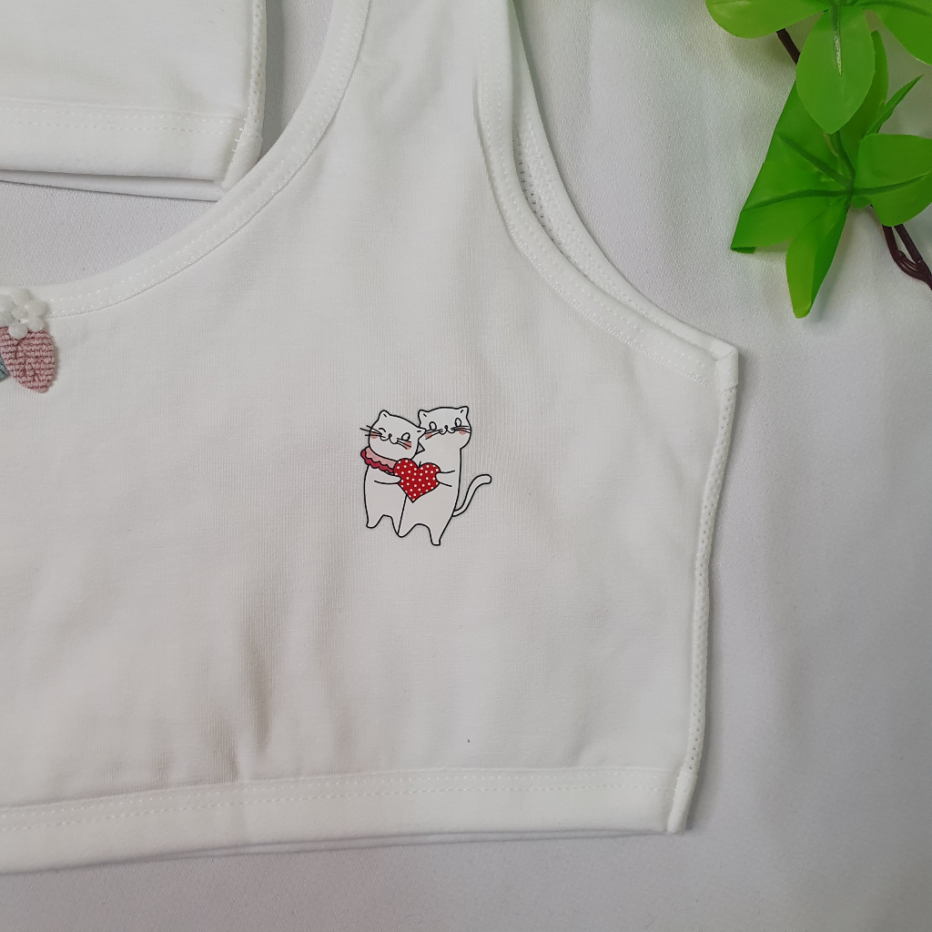 Áo Lá Hoc Sinh 8835 - Chất Cotton - Không Đệm Mút - Thoáng mát - Không kích ứng da