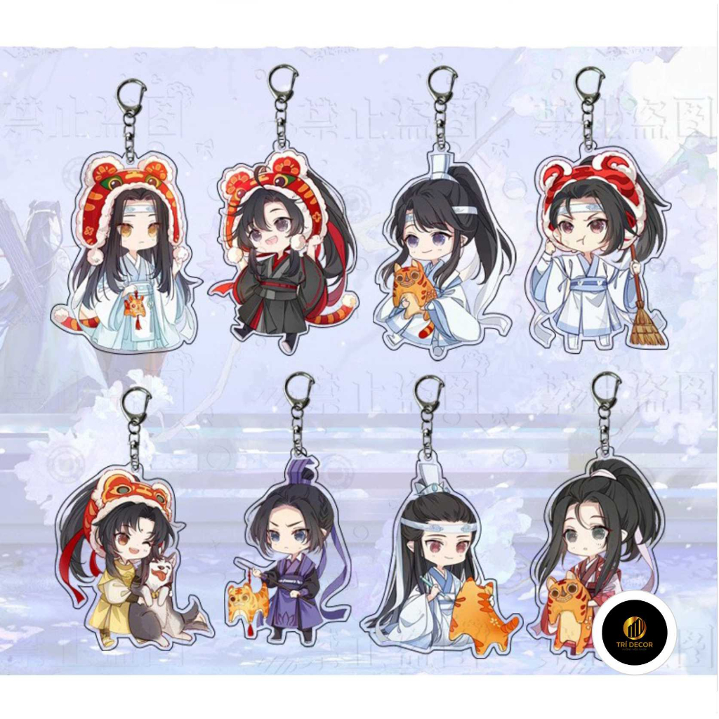 Móc khóa Ma đạo tổ sư ver MÚA LÂN in hình boylove BL anime chibi mica trong acrylic dễ thương xinh xắn