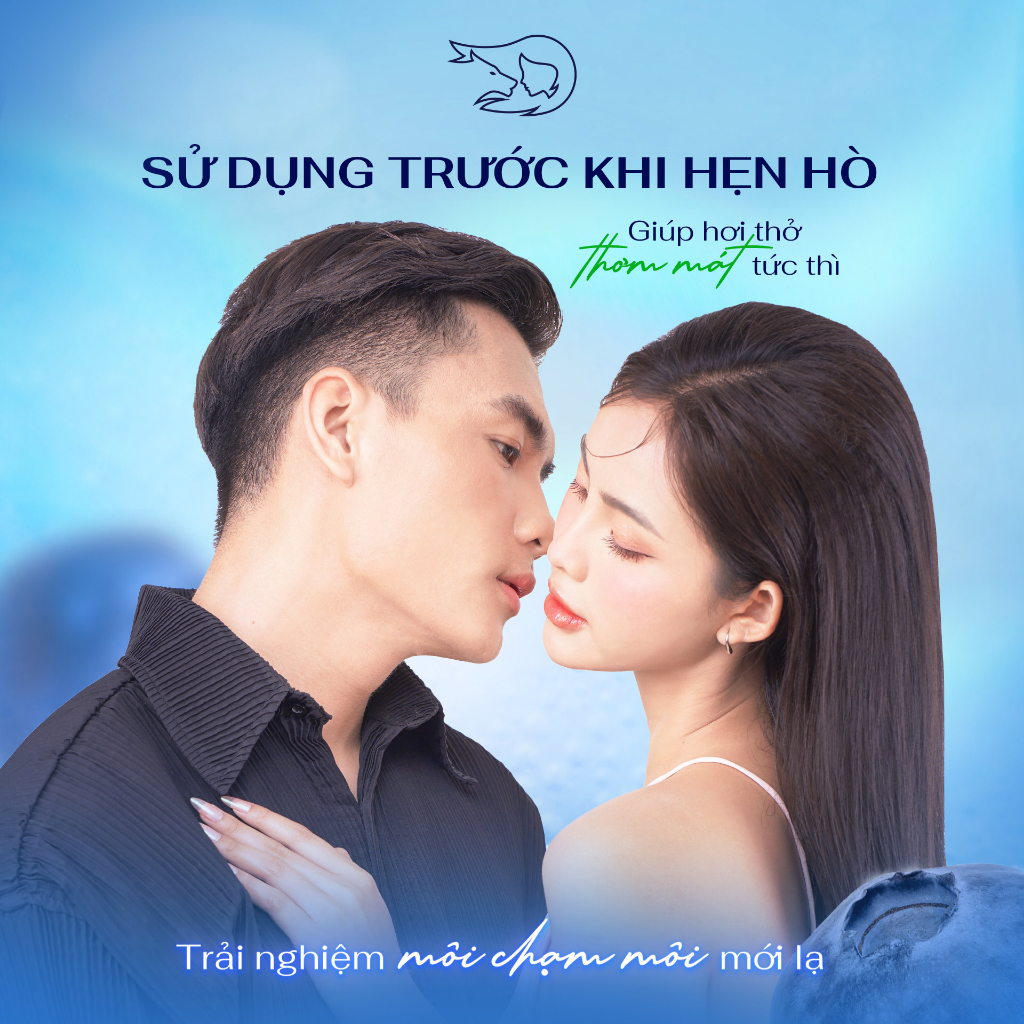 Xịt Thơm Miệng Kissing Spray Loli & The Wolf Hương Trái Cây Kẹo Ngọt The Mát Vị Bạc Hà Chai 10ml
