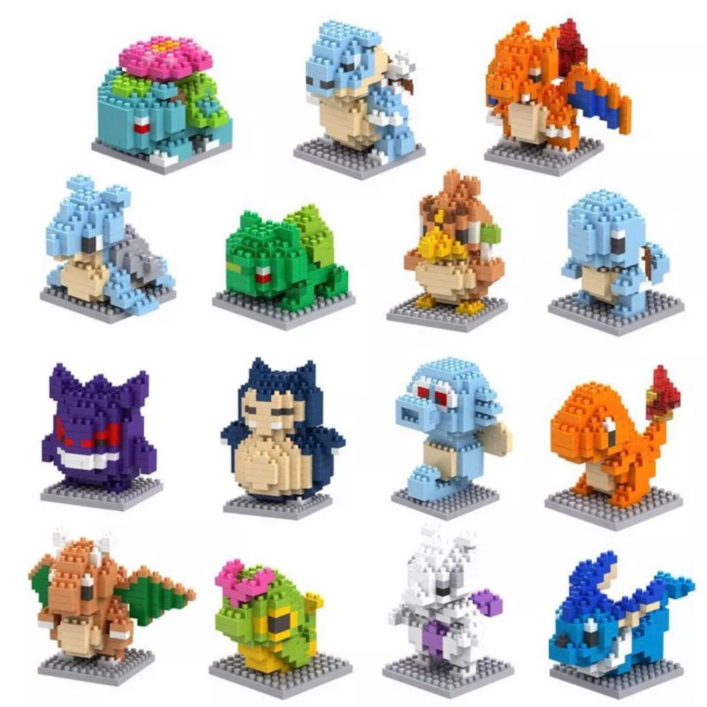 Đồ Chơi Lắp Ráp Mô Hình Pokemon, Lego Pokemon, Lắp ráp các nhân vật Pokemon huyền thoại. Lắp ráp 3D Pokemon, Bộ sưu tập