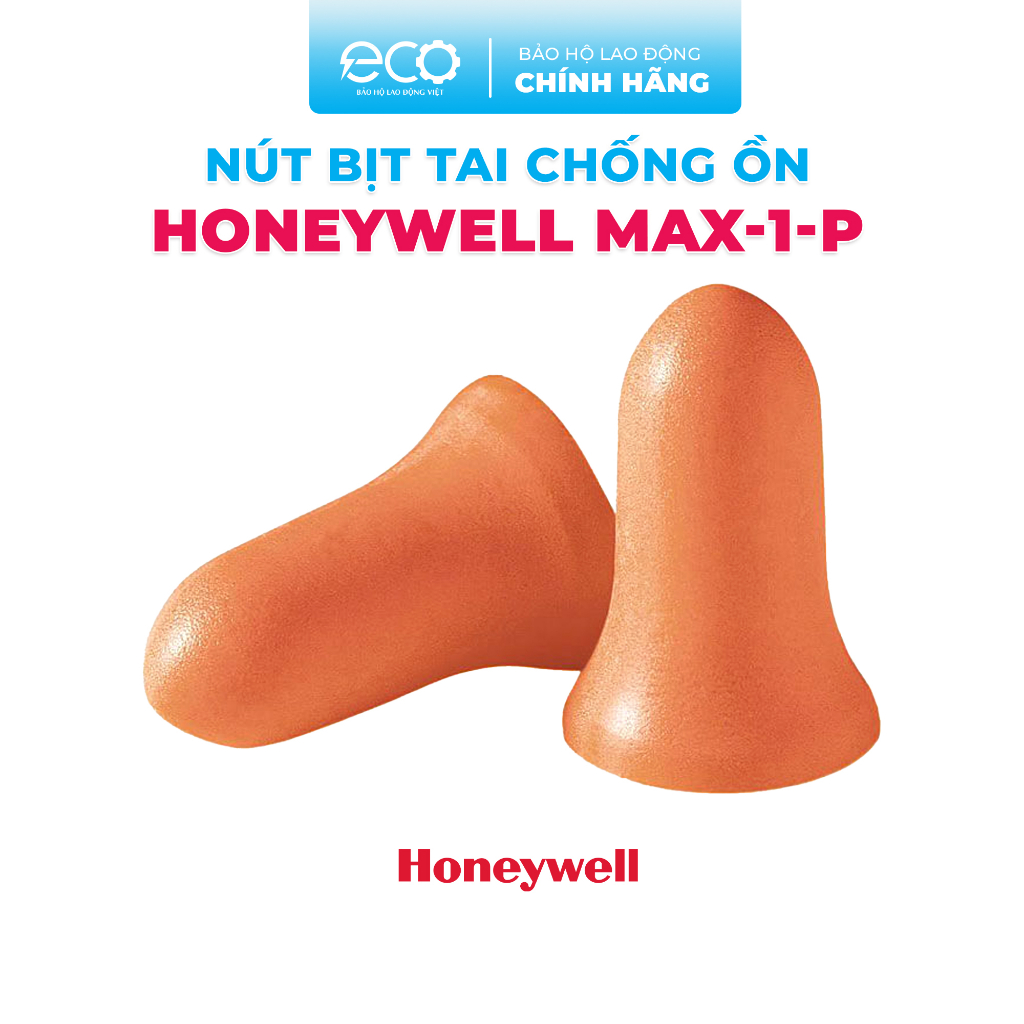 Nút bịt tai chống ồn Honeywell MAX-1-P. Nút mềm, êm tai,dùng trong bảo hộ lao động,học tập, ngủ, làm việc. Nhập khẩu USA