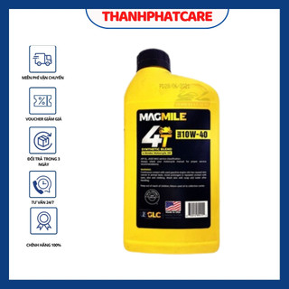 Dầu nhớt bán tổng hợp MAGMILE motorcycle oil 4T 10W40 946ml nhấp khẩu Mỹ