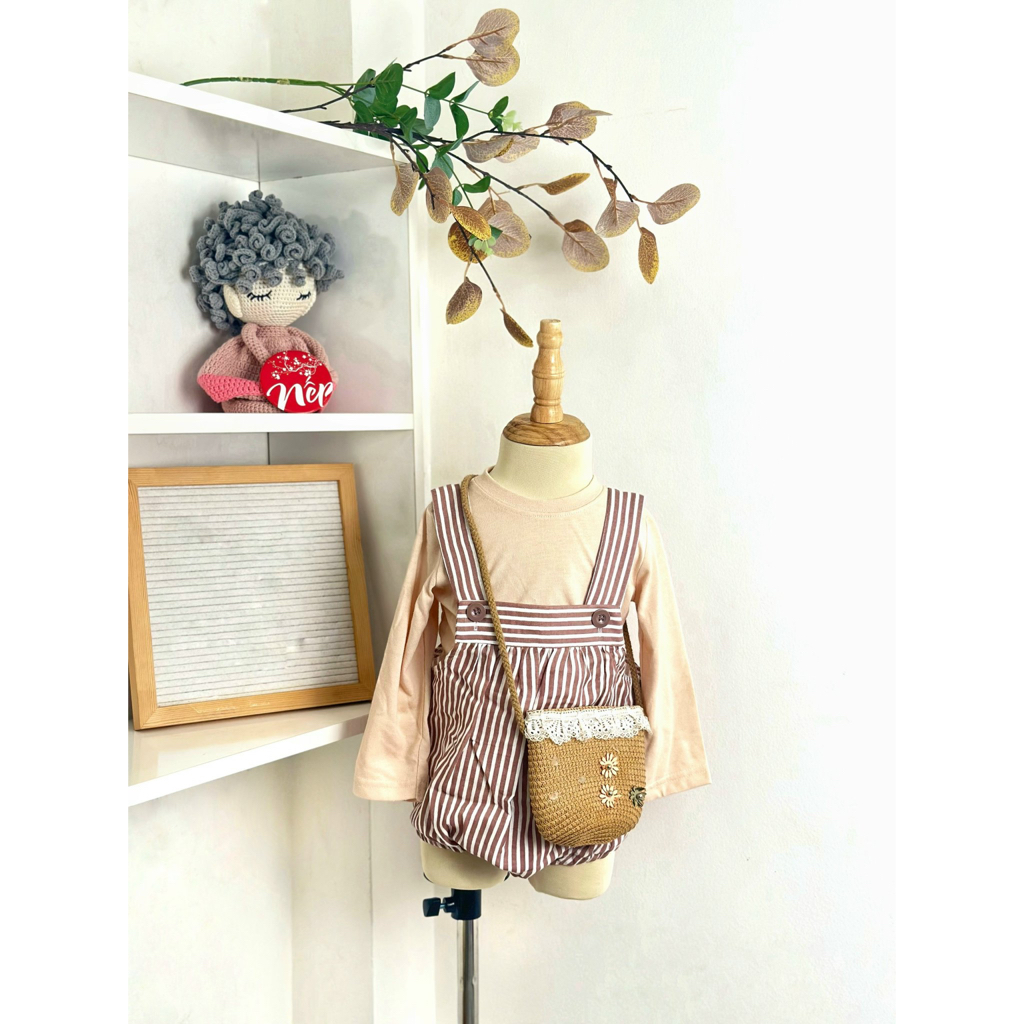 Jumpsuit Hàng Nhật Chất Liệu Thun Cotton Cho Bé Trai Bé Gái Từ 11 Kg