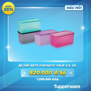 Bộ hộp bảo quản thực phẩm funtastic four - tupperware chính hãng