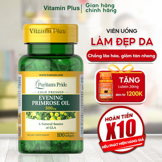 Tinh dầu hoa anh thảo làm đẹp da tóc,cân bằng nội tiết giảm mụn Puritan Pride Evening Primrose Oil 500mg của Mỹ