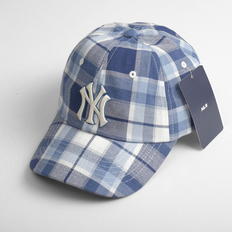 Mũ lưỡi trai Meowist Unisex MLB chất liệu vải Kaki logo NY ,nón lưỡi trai Hàn Quốc