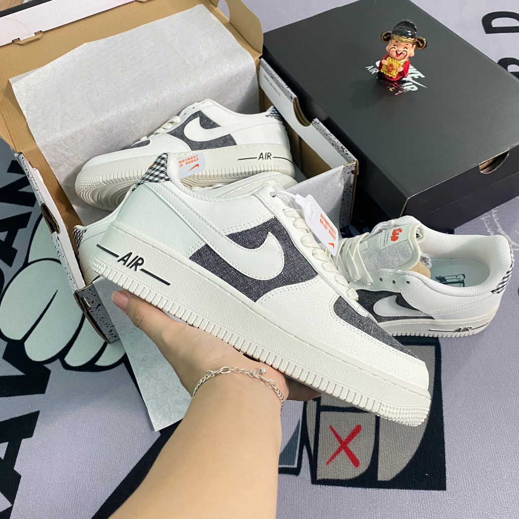 Giày Sneaker AF.1 T.U Big.Bang Dây Thừng - Af Panda Đen Trắng Hot 2023, Giày Thể Thao AF Thừng Af Panda Full pk