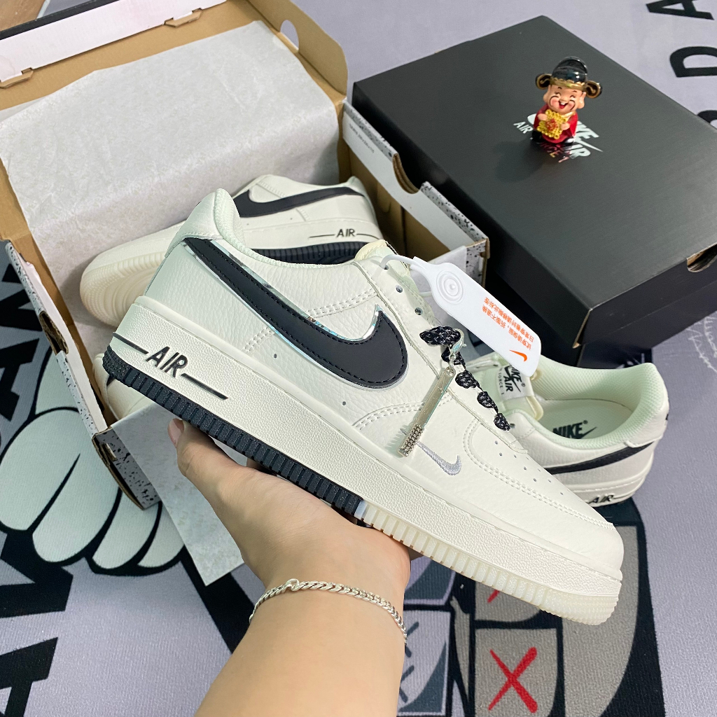 Giày Sneaker AF.1 T.U Big.Bang Dây Thừng - Af Panda Đen Trắng Hot 2023, Giày Thể Thao AF Thừng Af Panda Full pk