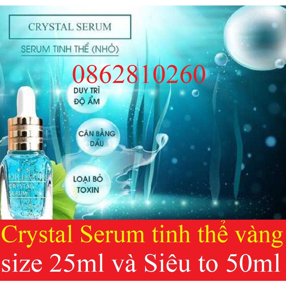 [HỘP 25ML] Serum tinh thể vàng 24K Lamer Care Dr Lacir - Crystal serum chính hãng công ty date mới