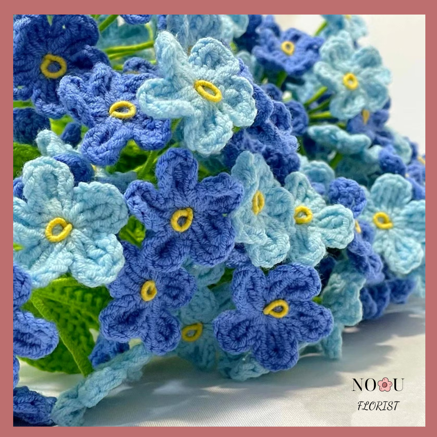 Hoa len - Cành hoa lẻ hoa lưu ly 6 bông NOOU Florist