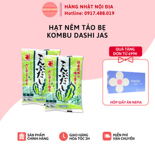 Hạt nêm tảo bẹ Kombu Dashi Jas Nhật Bản 40g, dành cho bé từ 5 tháng - Mochishop