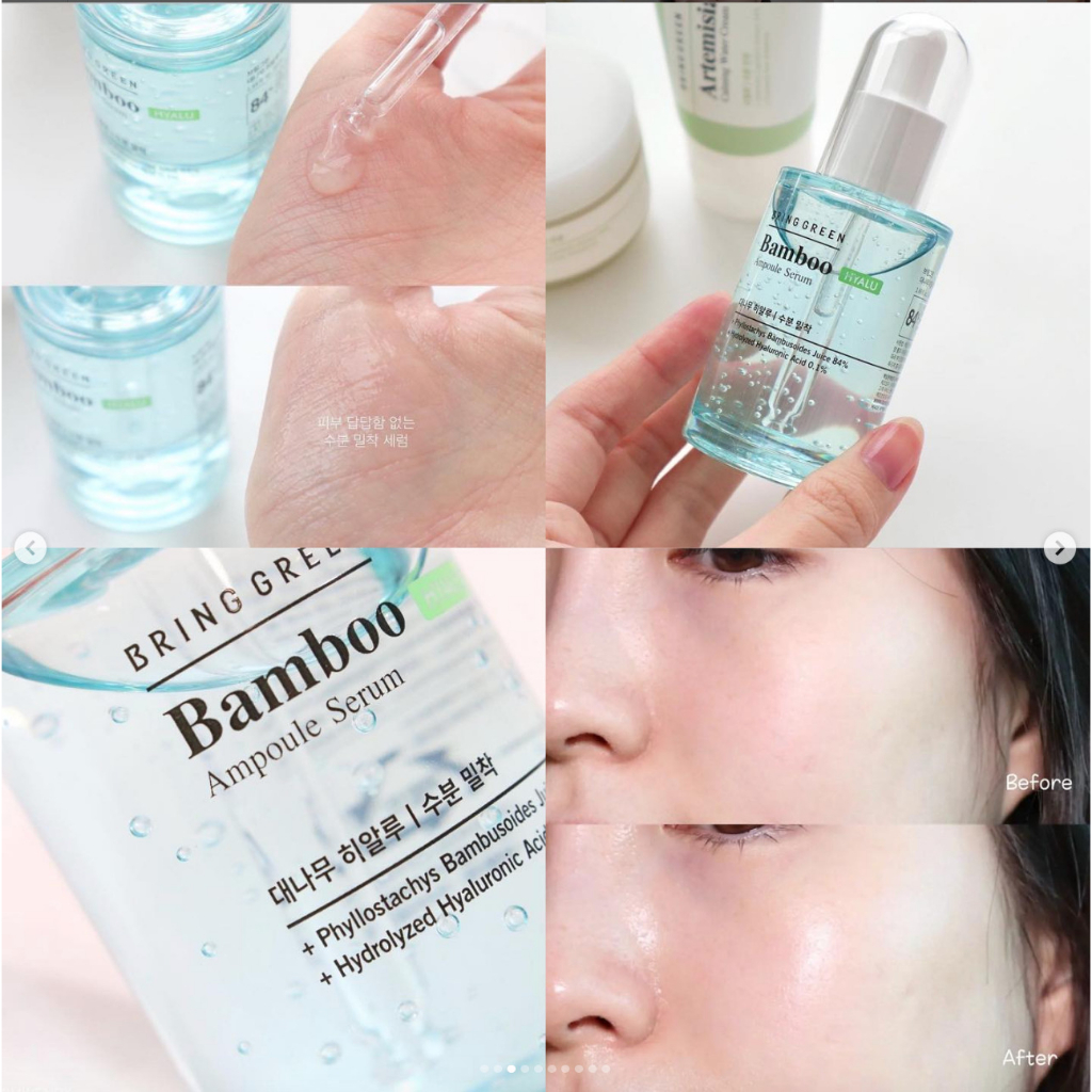 Tinh Chất Cấp Ẩm BRING GREEN Bamboo Hyalu Ampoule Serum 50ml