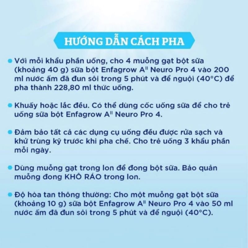 Sữa bột Enfagrow A2 lon 1,7kg số 4 cho bé từ 3_6 tuổi