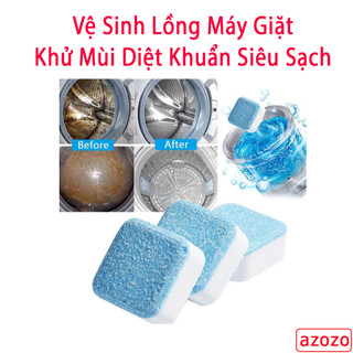[ 50 Viên ] Viên Tẩy Vệ Sinh Lồng Máy Giặt - Bột Vệ Sinh Máy Giặt ,Lồng giặt Làm Sạch Máy Giặt, Diệt Khuẩn AZOZO