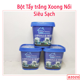 2 Hộp Bột Tẩy trắng Xoong Nồi - Kem tẩy bếp Hàn Quốc - Tẩy trắng nồi, chảo, sàn nhà tắm, bếp Nhập khẩu AZOZO