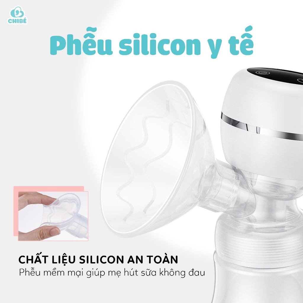 ( Mua 1 máy TẶNG 1 áo rảnh tay, 2 máy TẶNG 1 gối + 1 Áo rảnh tay) Máy hút sữa không dây Chibe Momi 3