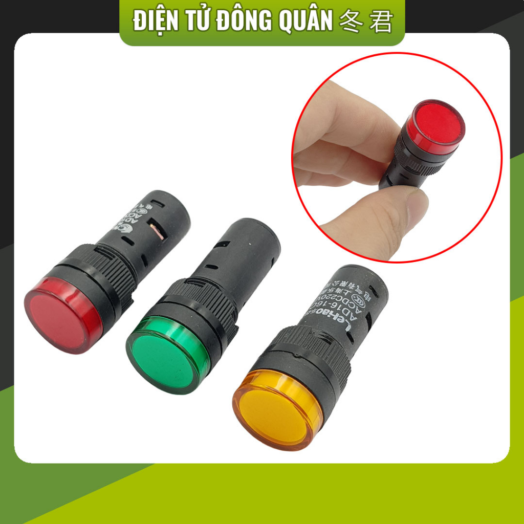 [HCM] Đèn báo AD16-16C 12V, 24V, 220V [ĐIỆN TỬ]