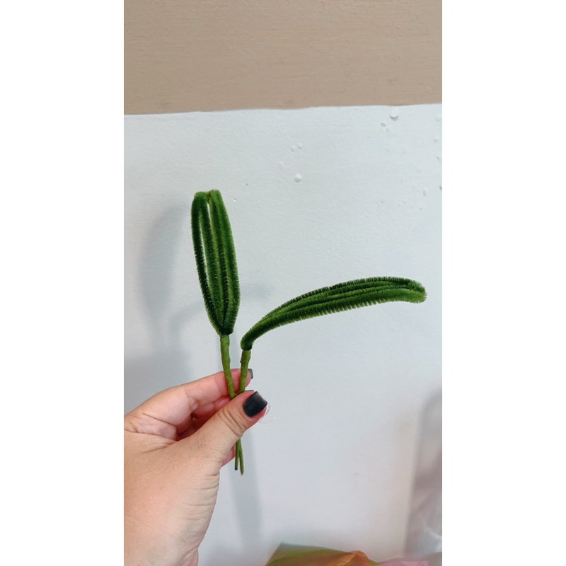 CÀNH LÁ HOA BẰNG KẼM NHUNG, PHỤ KIỆN BÓ HOA DỄ THƯƠNG