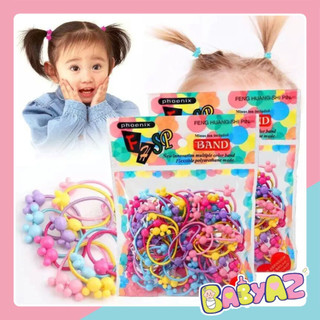 Túi 50 Dây Buộc Tóc Dễ Thương Cho Bé Gái