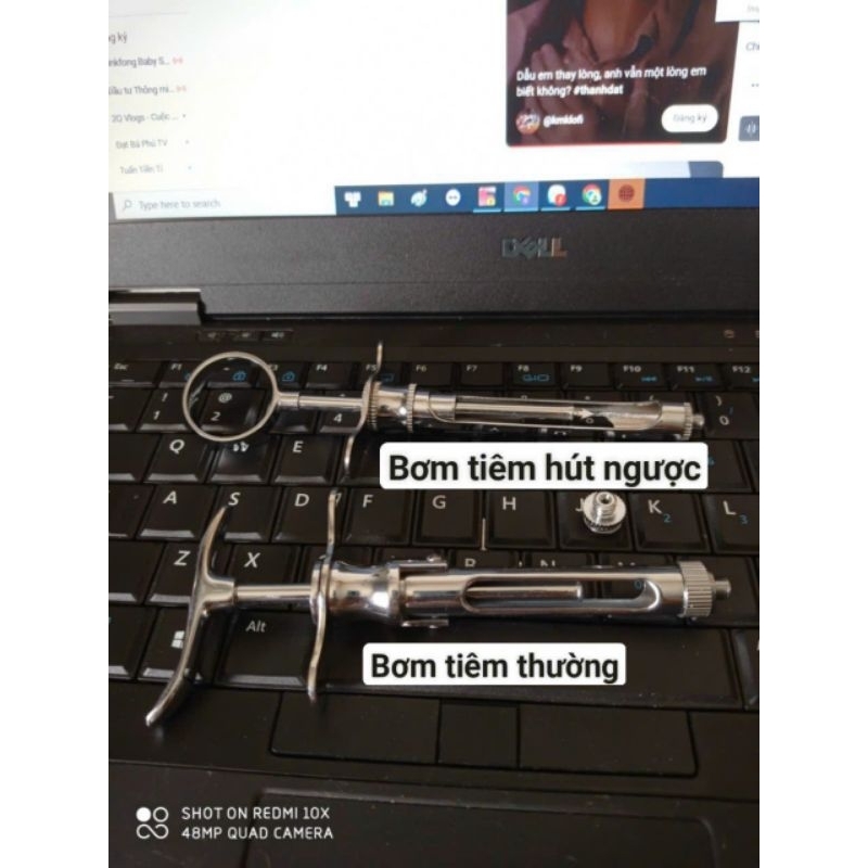 Bơm tiêm nha khoa - bơm hút thường và bơm hút ngược