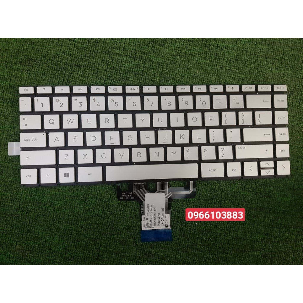Bàn Phím Dành Cho Laptop 14-CC 14-CD 14-CE 14-CF 14-CK 14-CM 14-CS 14-DA 14-DH 14-DQ 240 G8 Màu Bạc Màu Vàng New Zin