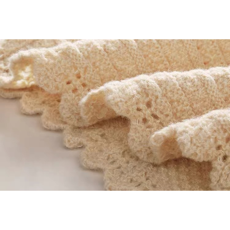 Áo Khoác Len Cổ Búp Bê Phong Cách Pháp Thời Trang Thu Đông Hàng Mới Dành Cho Bạn Nữ