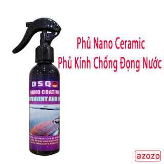 Bình Xịt Nano - Ceramic Wax - Phủ Nano Kính Ô TÔ Phủ Bóng Sơn Xe - Chai Xịt Nano Chống Nước Kính Xe AZOZO