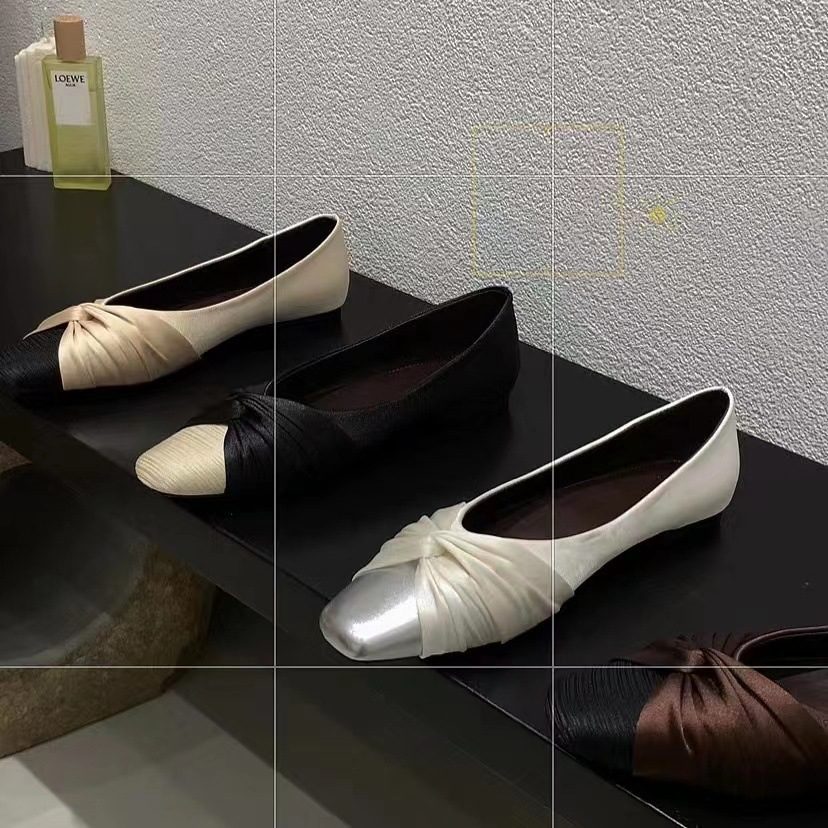 Giày Búp Bê Nữ Mũi Tròn Đơn Giản Phối Dây Nơ WESTIE STUDIO - A384.GN