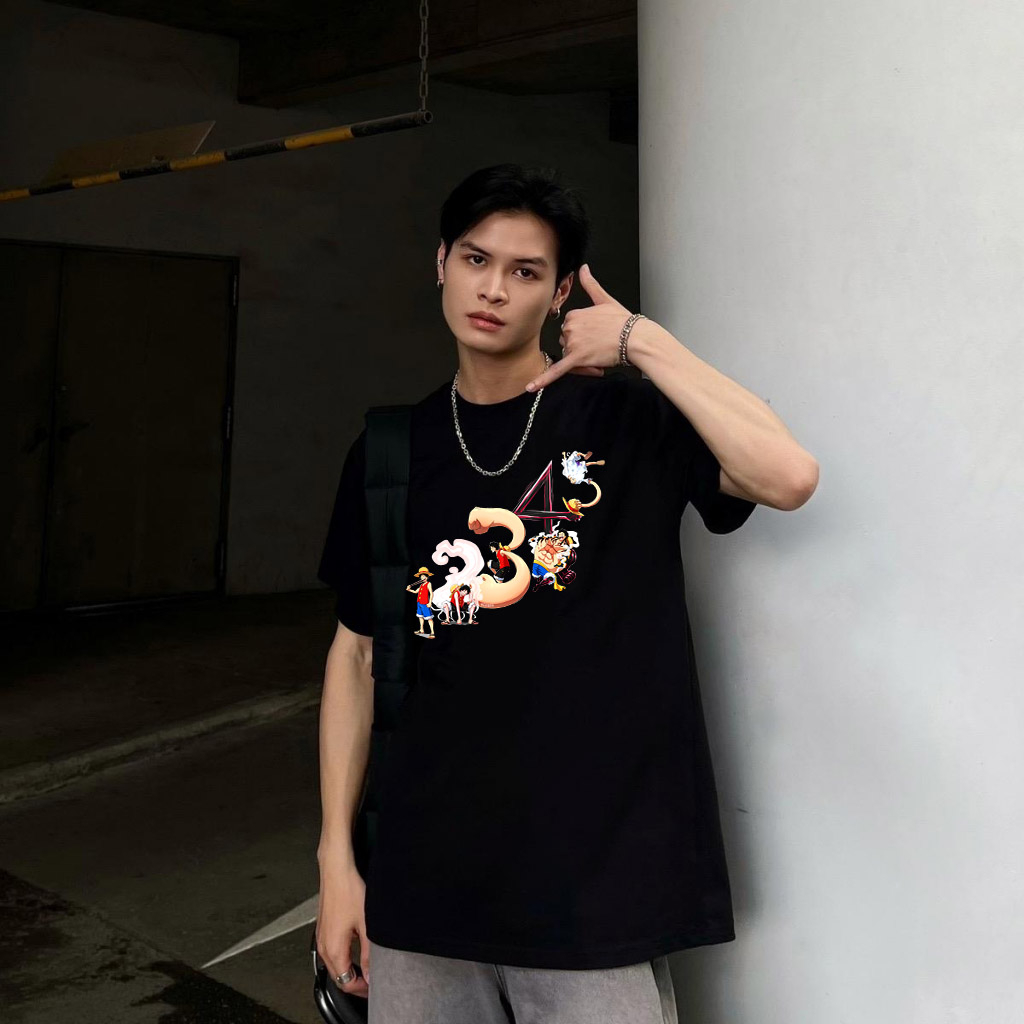 Áo Thun Unisex BEEBEE 100% Cotton LUFFY GEAR 1-2-3-4-5 beebee-LFBB0013