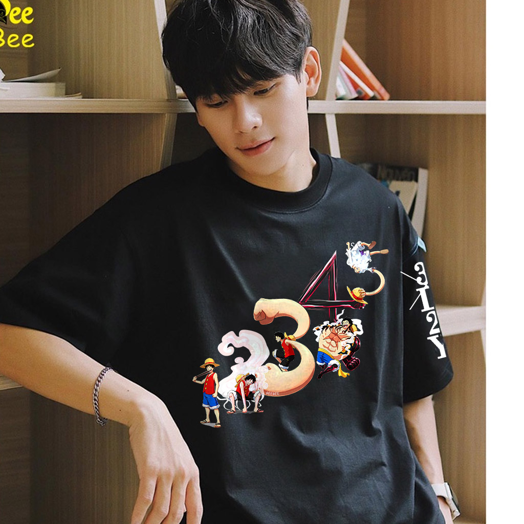 Áo Thun Unisex BEEBEE 100% Cotton LUFFY GEAR 1-2-3-4-5 beebee-LFBB0013