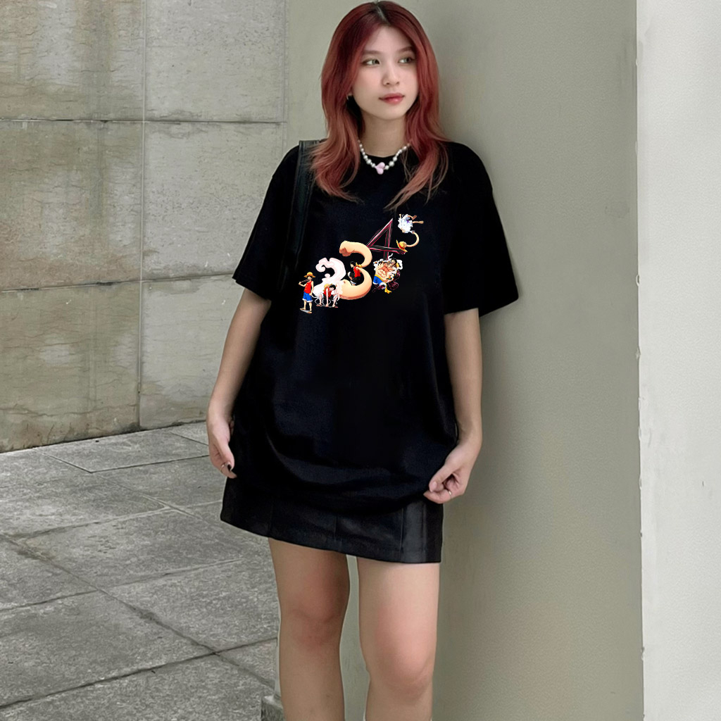 Áo Thun Unisex BEEBEE 100% Cotton LUFFY GEAR 1-2-3-4-5 beebee-LFBB0013