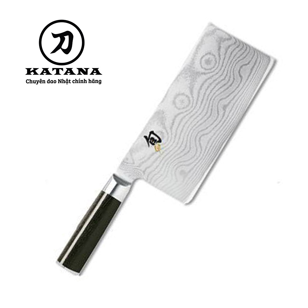 Dao bếp Nhật cao cấp Shun Classic Vegetable Cleaver - Dao thái rau củ thép Damascuss 69 lớp DM0712 (180mm)