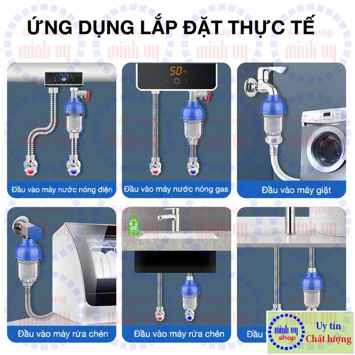 Bộ Lọc cặn Bình nước nóng - Lọc nước Bình nóng lạnh, Vòi sen, Máy giặt