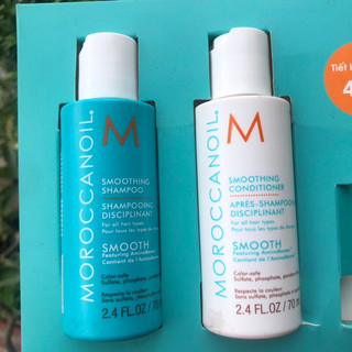 CẶP DẦU GỘI VÀ DẦU XÃ SUÔN MƯỢT CAO CẤP SMOOTH MOROCCANOIL 70mlx2
