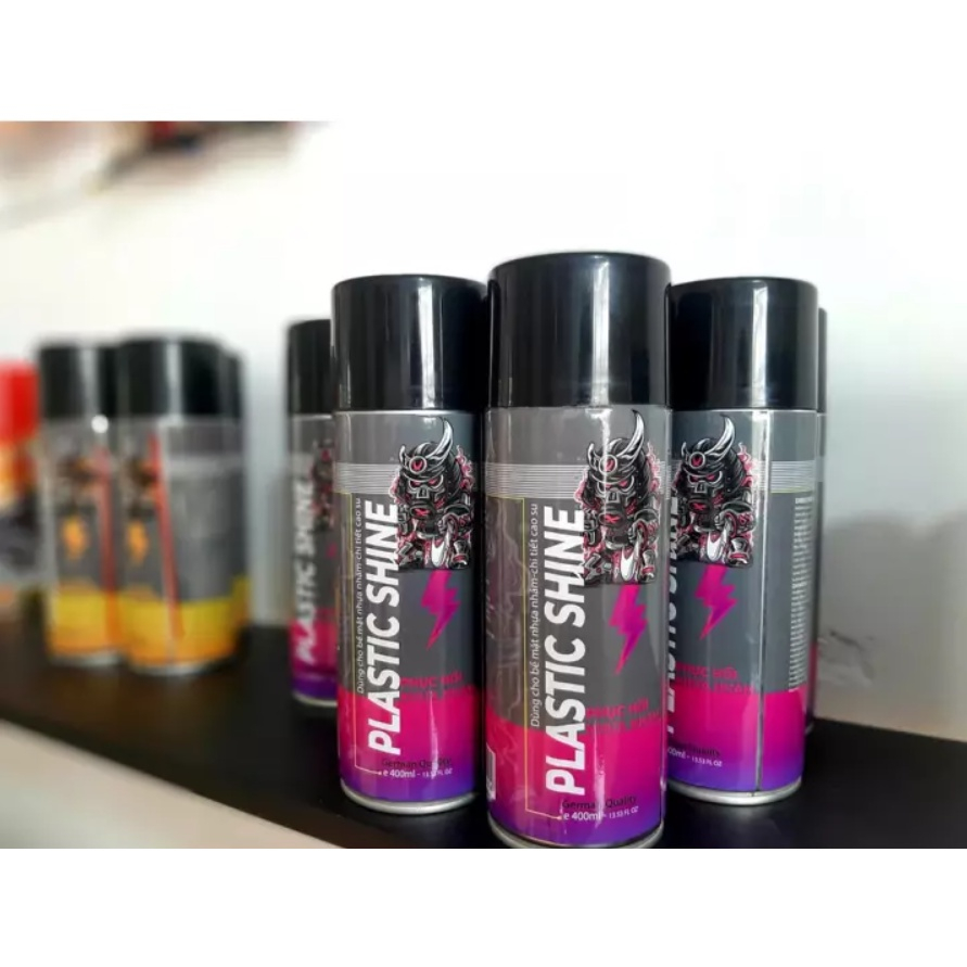 Bộ 3 chai xịt dưỡng sên, rua sên và dưỡng nhựa nhám SPRAYKING 400ml cao cấp cho xe máy