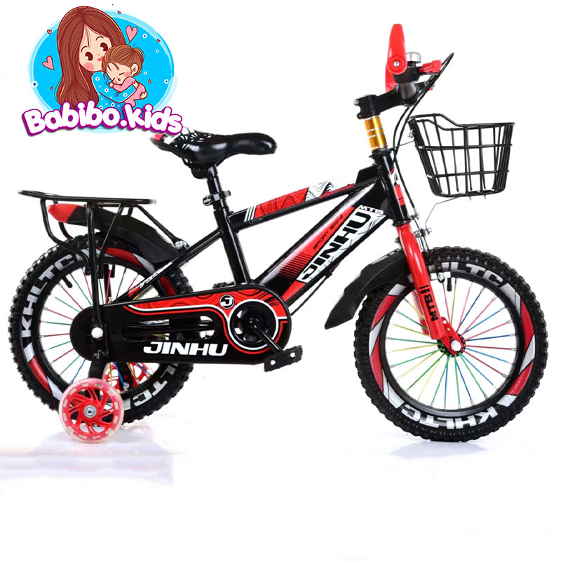Xe đạp trẻ em, xe đạp mẫu địa hình có gacbag Jinhu cho bé từ 2-12 tuổi- Babibokids