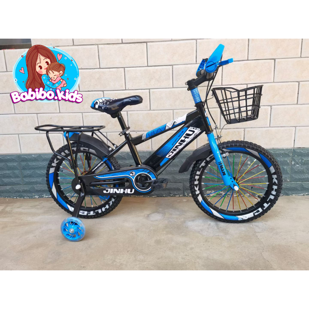 Xe đạp trẻ em, xe đạp mẫu địa hình có gacbag Jinhu cho bé từ 2-12 tuổi- Babibokids