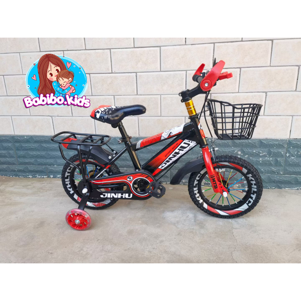 Xe đạp trẻ em, xe đạp mẫu địa hình có gacbag Jinhu cho bé từ 2-12 tuổi- Babibokids