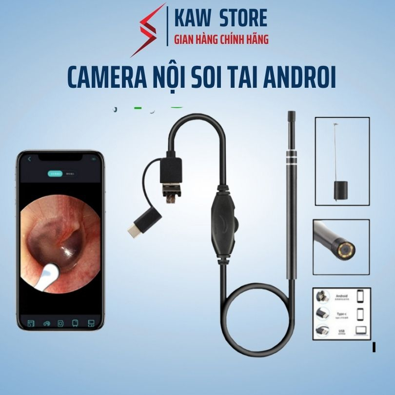 Camera Nội Soi Tai KAW K108 Đi Kèm Bộ Đầu Lấy Ráy - Bảo hành chính hãng 1 đổi 1