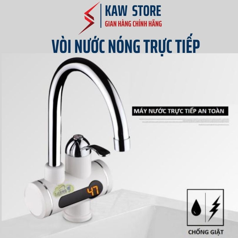 Máy nước nóng lạnh lắp tại vòi KAW K198 - Hàng chính hãng bảo hành 1 đổi 1