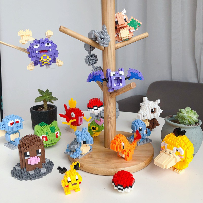 Đồ Chơi Lắp Ráp Mô Hình Pokemon, Lego Pokemon, Lắp ráp các nhân vật Pokemon huyền thoại. Lắp ráp 3D Pokemon, Bộ sưu tập