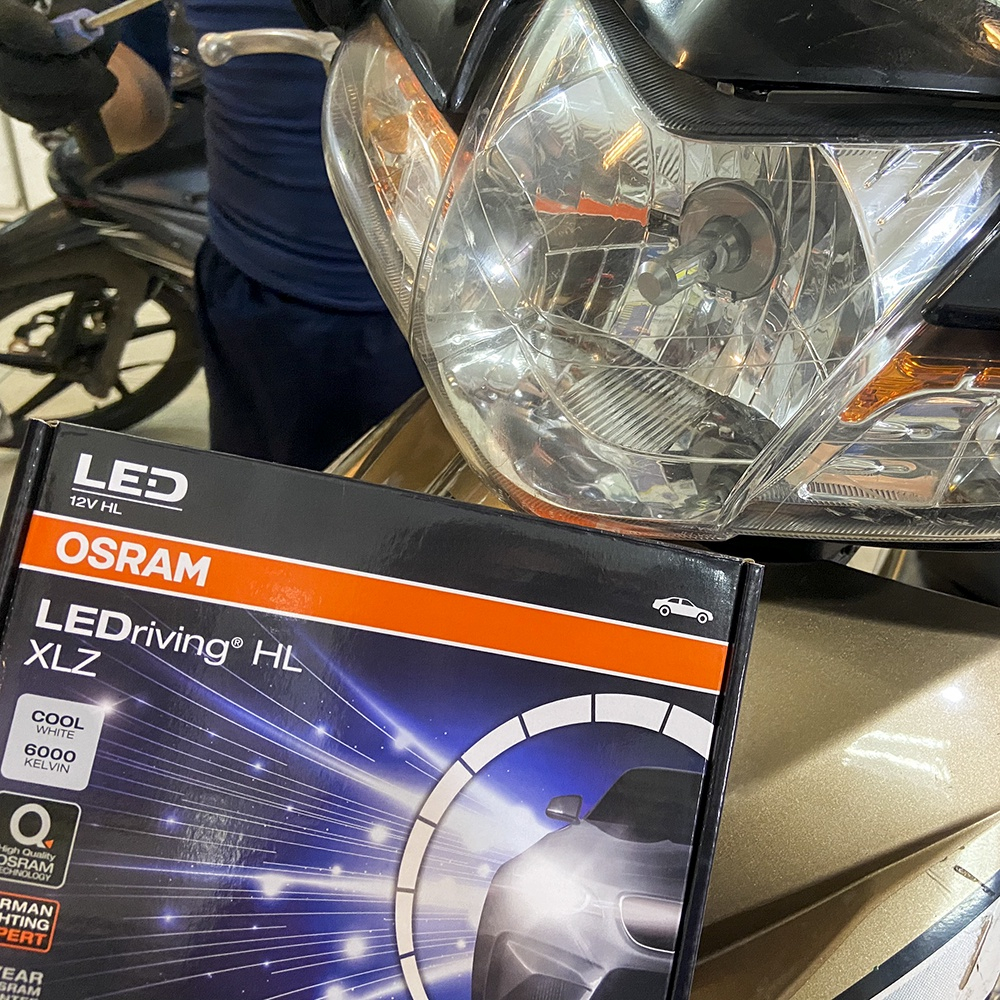 Combo 2 Bóng đèn LED OSRAM NEW GEN H8/H9/H11/H16 SH, @, Dylan, Attila Mô tô, Ô tô, Sirius tăng sáng trắng