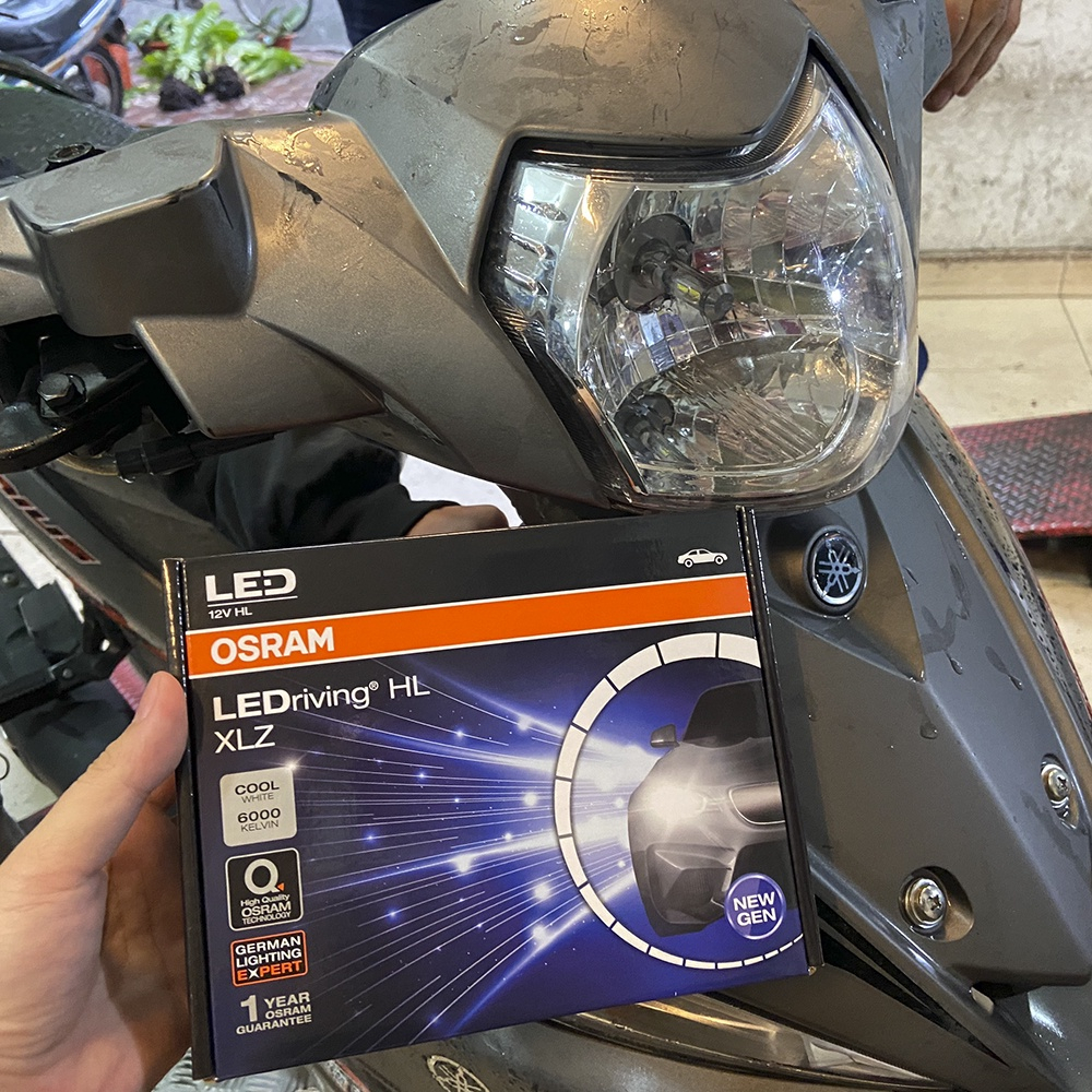 Combo 2 Bóng đèn LED OSRAM NEW GEN H8/H9/H11/H16 SH, @, Dylan, Attila Mô tô, Ô tô, Sirius tăng sáng trắng