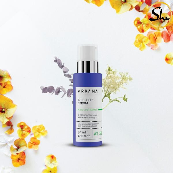 Serum Arkana Acne Out Kiềm Dầu, Giảm Mụn, Loại Bỏ Dầu Thừa Sợi Bã Nhờn 30ml