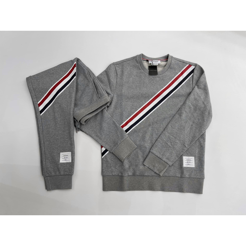 Bộ nỉ nam 4 sọc Thom , bộ quần áo dài thu đông nam thời trang phong cách 2023