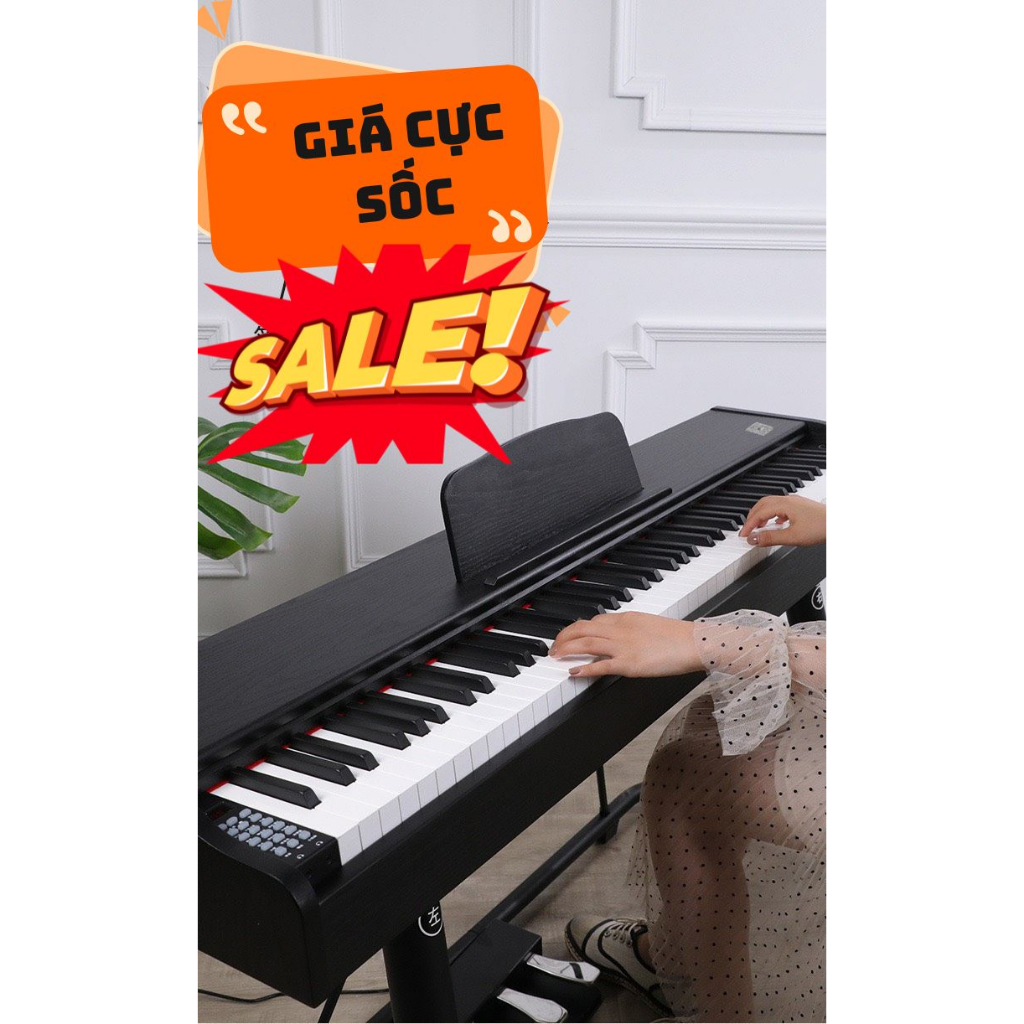 Đàn Piano Gỗ 88 Phím Chuẩn Âm -  Kèm Pedal - Có Bluetooth- Hàng Cao Cấp